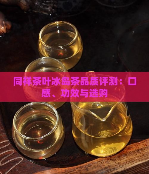 同祥茶叶冰岛茶品质评测：口感、功效与选购