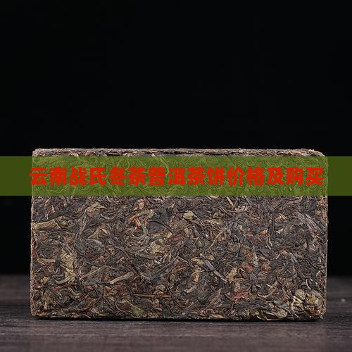 云南战氏冬茶普洱茶饼价格及购买