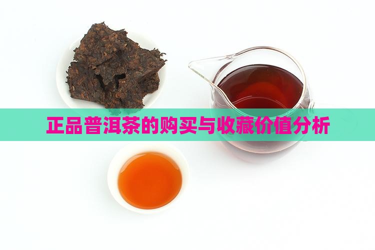 正品普洱茶的购买与收藏价值分析