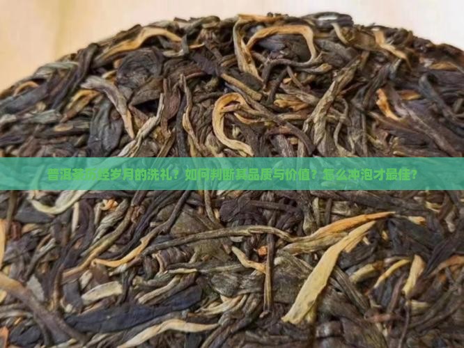 普洱茶历经岁月的洗礼