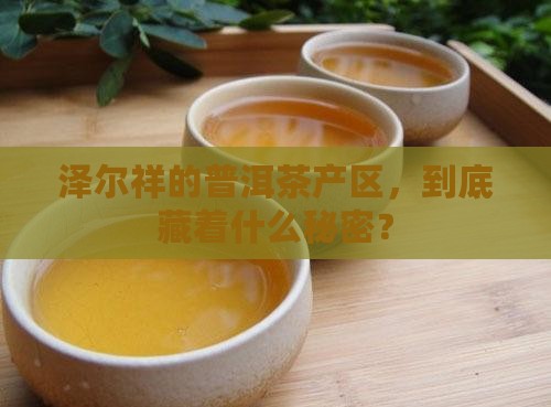 泽尔祥普洱茶产区