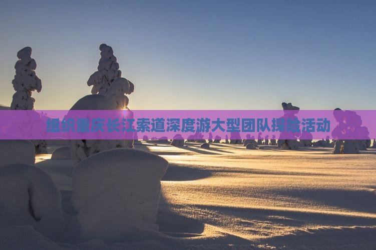 组织重庆长江索道深度游大型团队探险活动