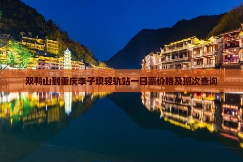 双鸭山到重庆李子坝轻轨站一日票价格及班次查询