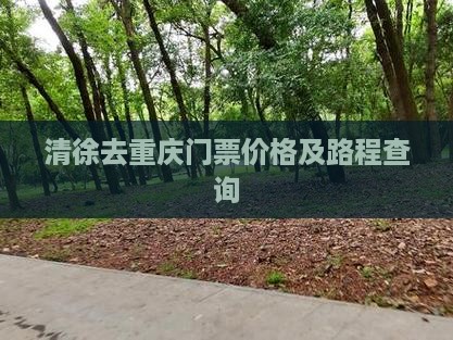 清徐去重庆门票价格及路程查询