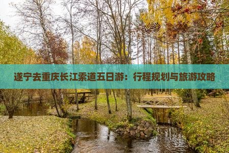 遂宁去重庆长江索道五日游：行程规划与旅游攻略