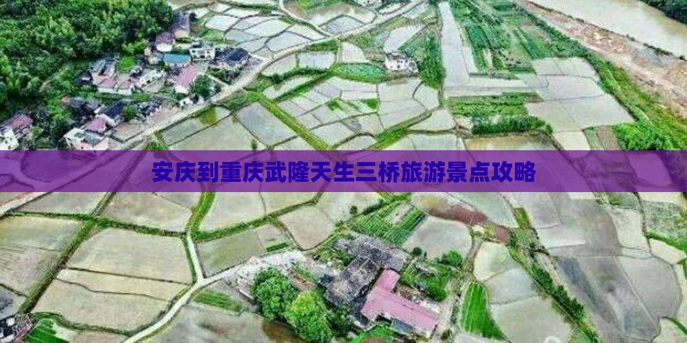 安庆去重庆武隆天生三桥攻略