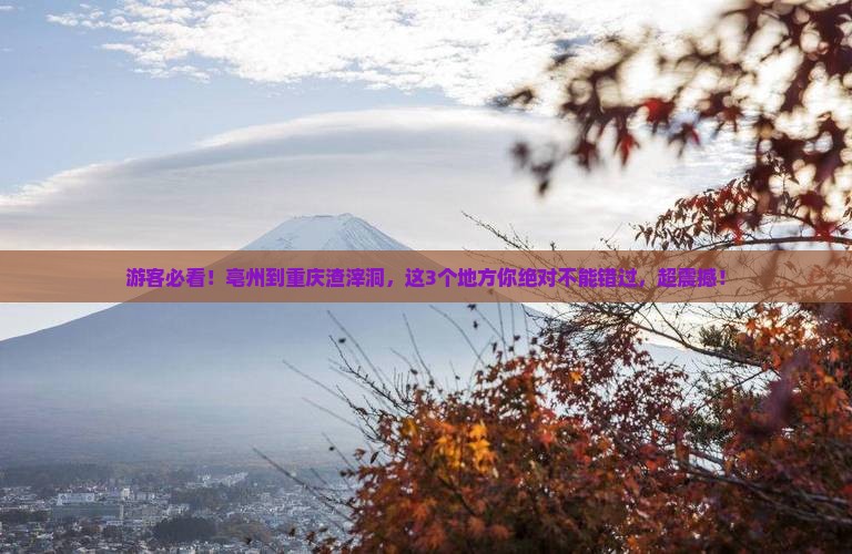 亳州到重庆渣滓洞必去地