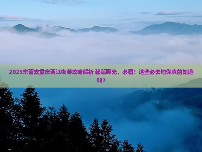 东营去重庆两江夜游必去地