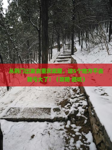荆门去重庆武隆必去地