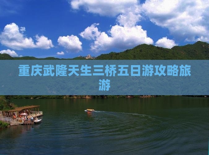 龙岩去重庆武隆天生三桥五日游