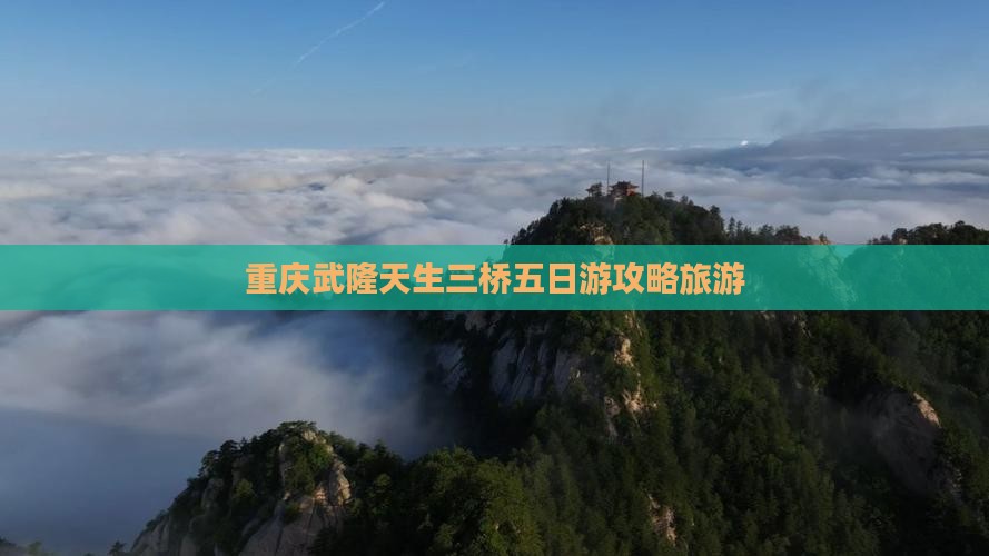 龙岩去重庆武隆天生三桥五日游