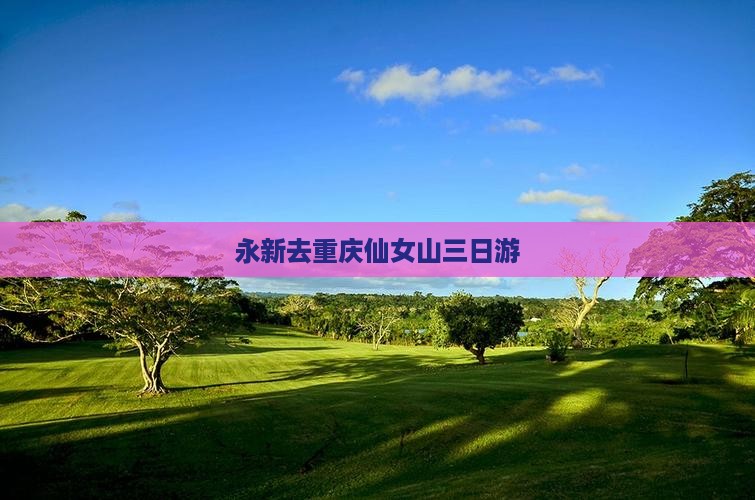 永新去重庆仙女山三日游
