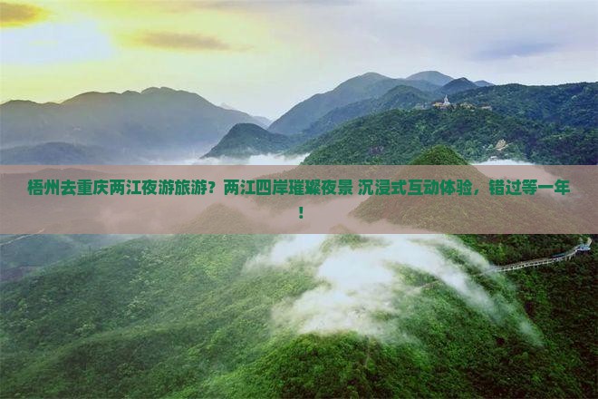 梧州去重庆两江夜游旅游