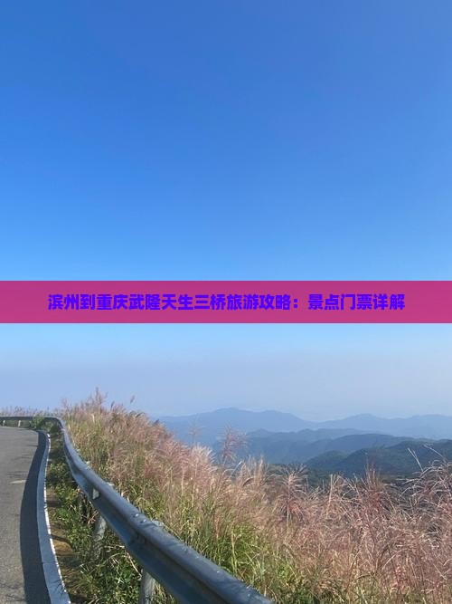 滨州到重庆武隆天生三桥门票