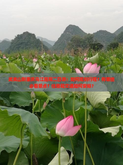 武夷山到重庆乌江画廊二日游