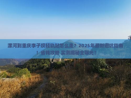 漯河到重庆李子坝轻轨站旅行社
