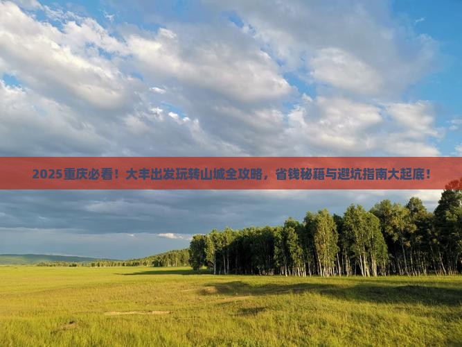 大丰到重庆哪里玩