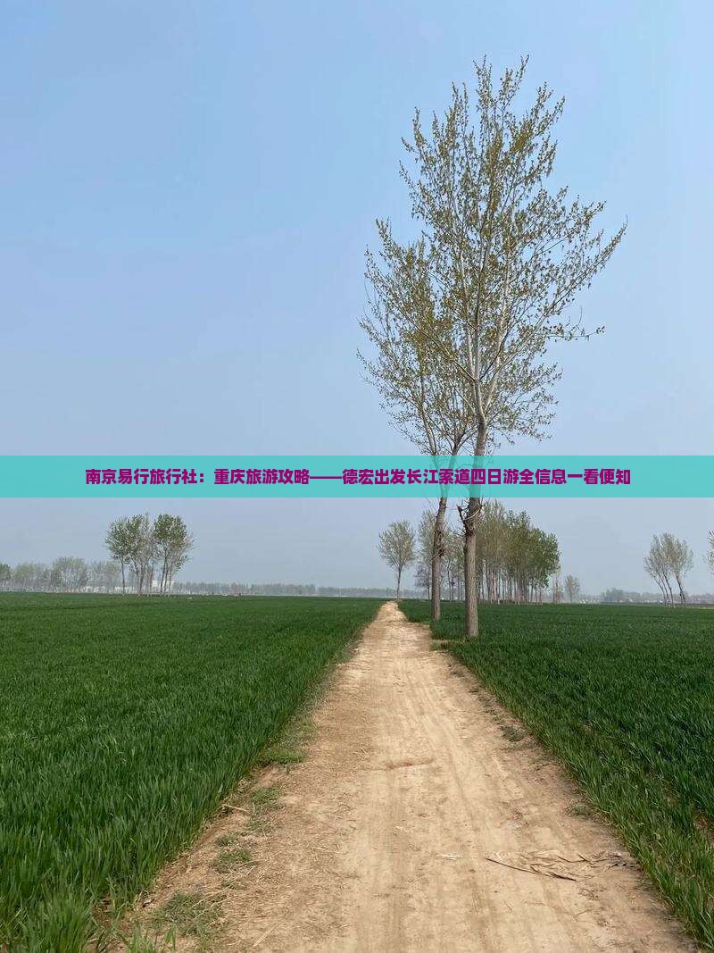 南京易行旅行社：重庆旅游攻略——德宏出发长江索道四日游全信息一看便知