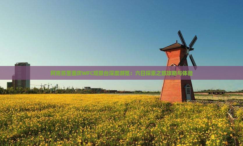 阿克苏至重庆WFC观景台深度游览：六日探索之旅攻略与体验