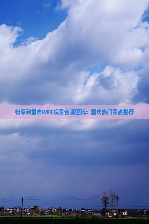 松原到重庆WFC观景台哪里玩：重庆热门景点推荐