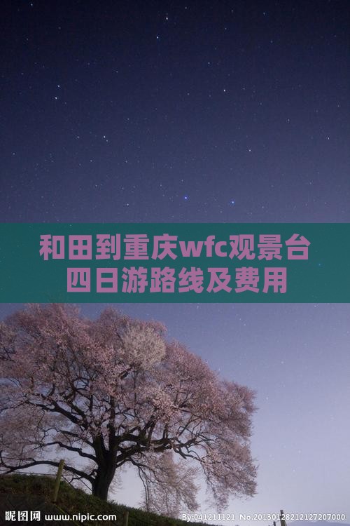 和田到重庆wfc观景台四日游