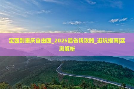 定西到重庆自由团
