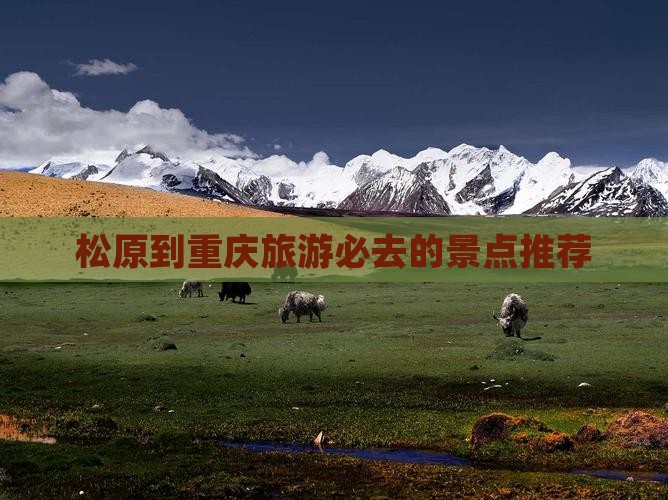 松原到重庆旅游必去的景点推荐