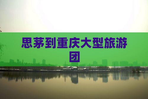 思茅到重庆大型旅游团