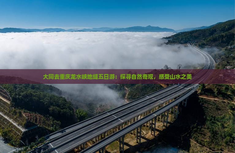 大同去重庆龙水峡地缝五日游：探寻自然奇观，感受山水之美