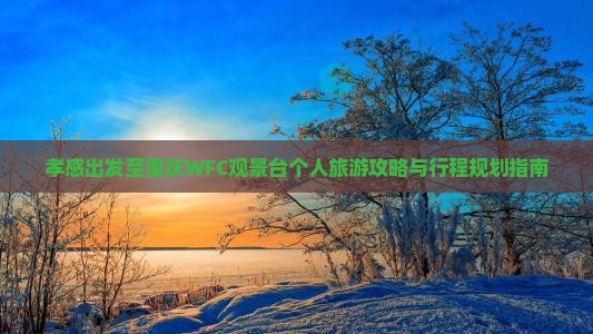 孝感出发至重庆WFC观景台个人旅游攻略与行程规划指南