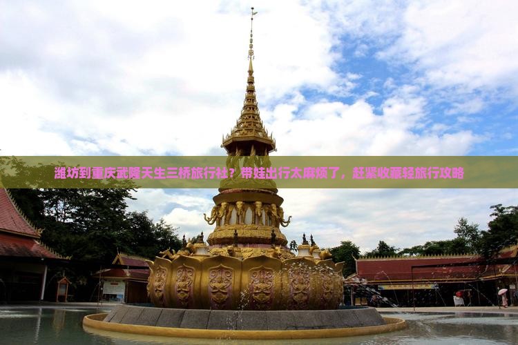 潍坊到重庆武隆天生三桥旅行社？带娃出行太麻烦了，赶紧收藏轻旅行攻略