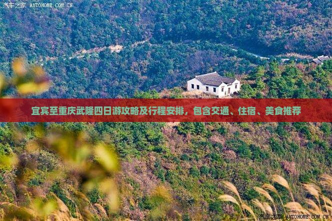 宜宾至重庆武隆四日游攻略及行程安排，包含交通、住宿、美食推荐