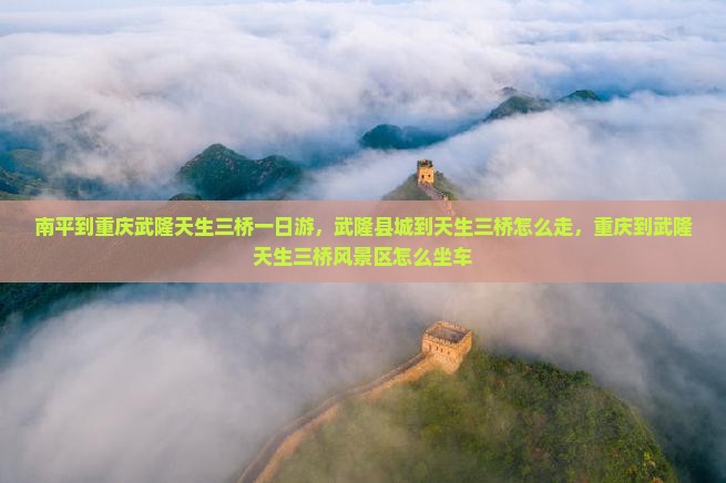 南平到重庆武隆天生三桥一日