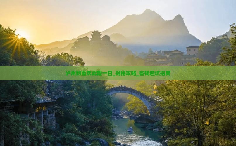 泸州到重庆武隆一日