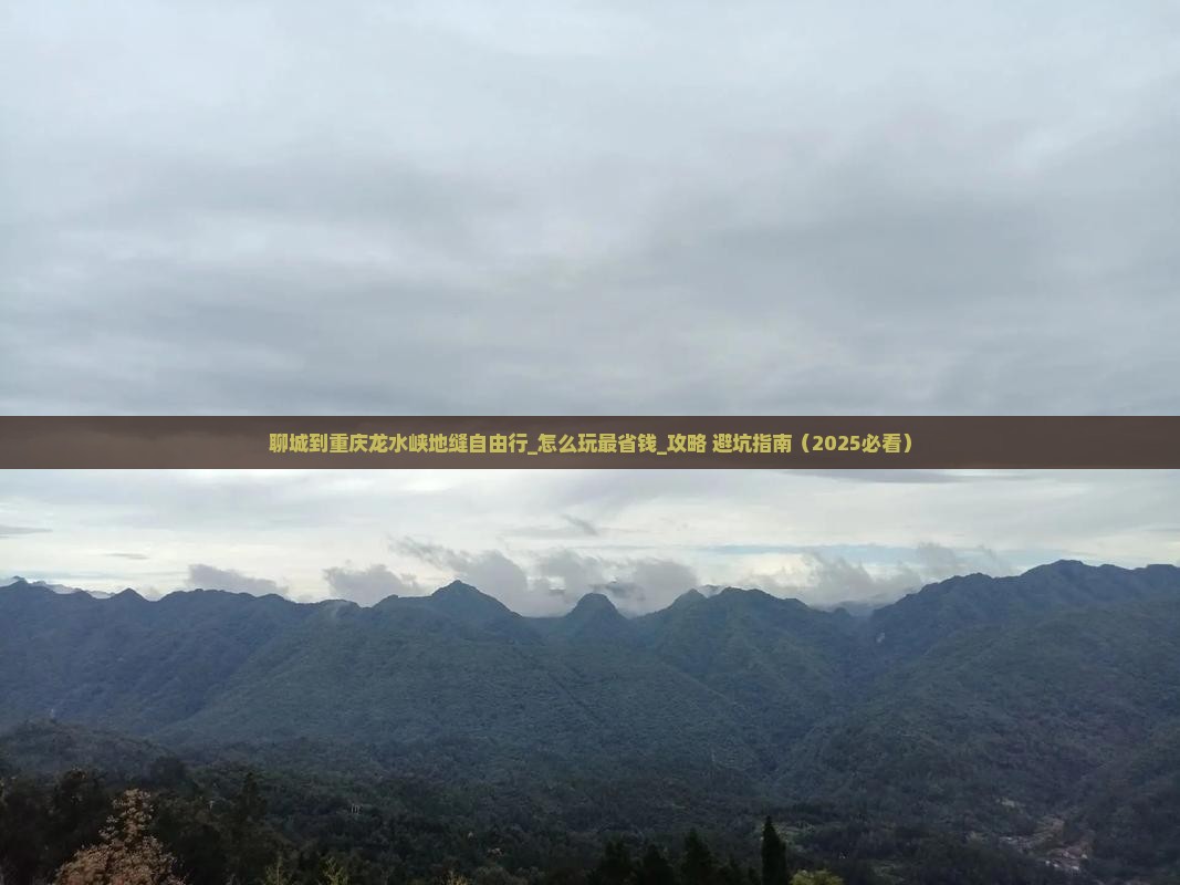 聊城到重庆龙水峡地缝自由行