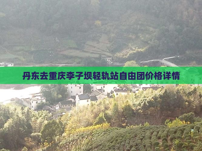 丹东去重庆李子坝轻轨站自由团价格详情