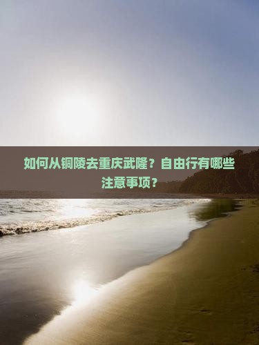 如何从铜陵去重庆武隆？自由行有哪些注意事项？