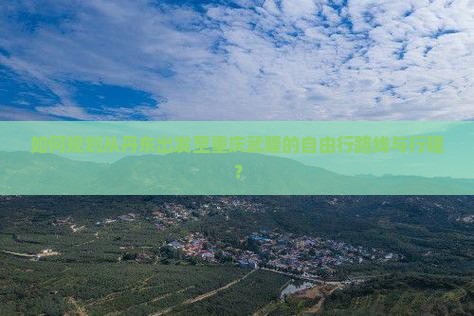 如何规划从丹东出发至重庆武隆的自由行路线与行程？