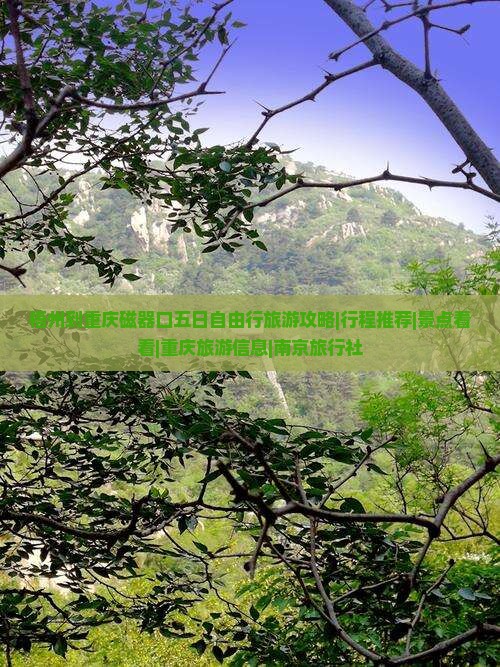 梧州到重庆磁器口五日自由行旅游攻略|行程推荐|景点看看|重庆旅游信息|南京旅行社