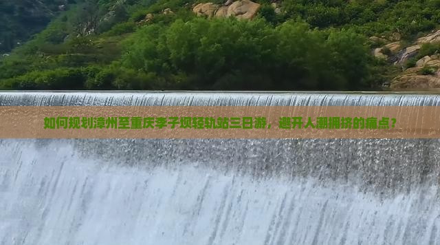 如何规划漳州至重庆李子坝轻轨站三日游，避开人潮拥挤的痛点？
