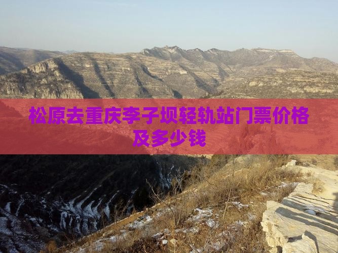松原去重庆李子坝轻轨站门票价格及多少钱