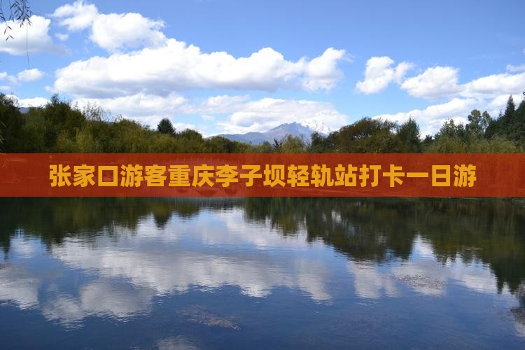 张家口游客重庆李子坝轻轨站打卡一日游