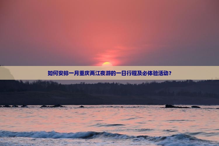 如何安排一月重庆两江夜游的一日行程及必体验活动？