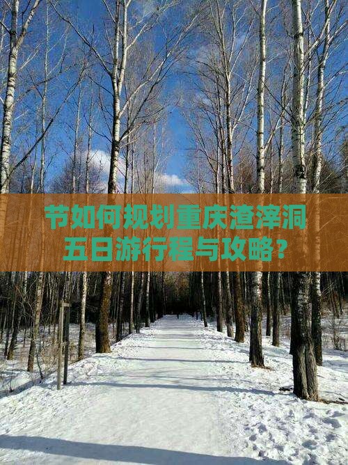 节如何规划重庆渣滓洞五日游行程与攻略？