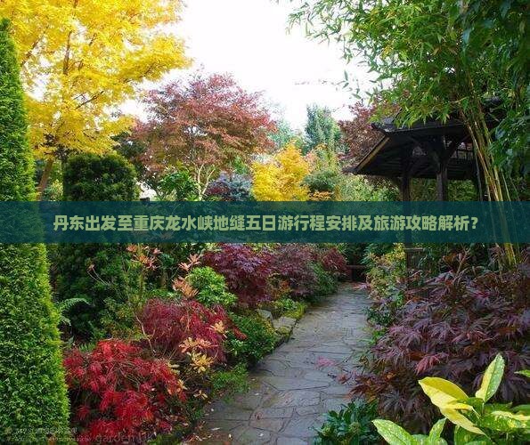 丹东出发至重庆龙水峡地缝五日游行程安排及旅游攻略解析？