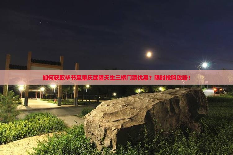 如何获取毕节至重庆武隆天生三桥门票优惠？限时抢购攻略！