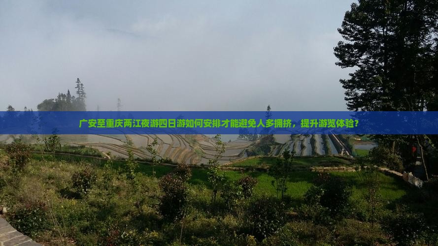 广安至重庆两江夜游四日游如何安排才能避免人多拥挤，提升游览体验？