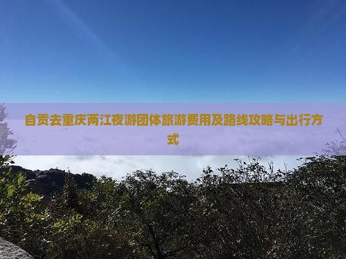 自贡去重庆两江夜游团体旅游费用及路线攻略与出行方式