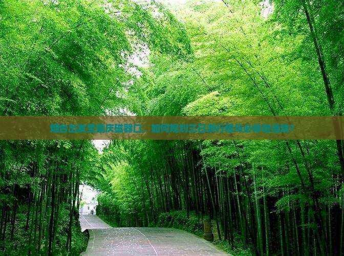 烟台出发至重庆磁器口，如何规划三日游行程与必体验活动？