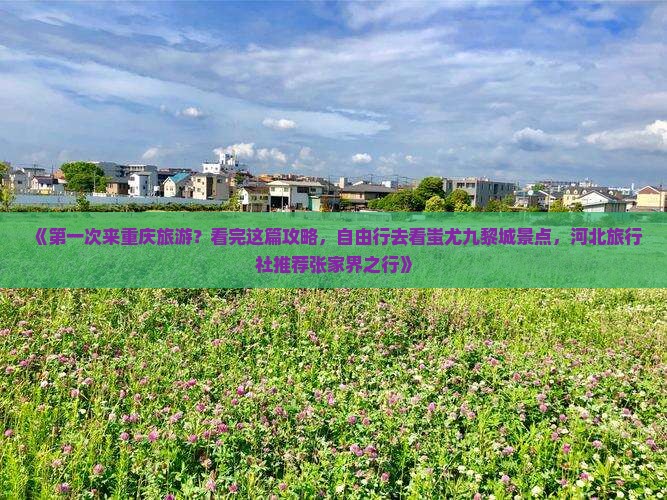 《第一次来重庆旅游？看完这篇攻略，自由行去看蚩尤九黎城景点，河北旅行社推荐张家界之行》